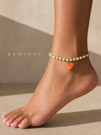 ORANGE HEART | ANKLET