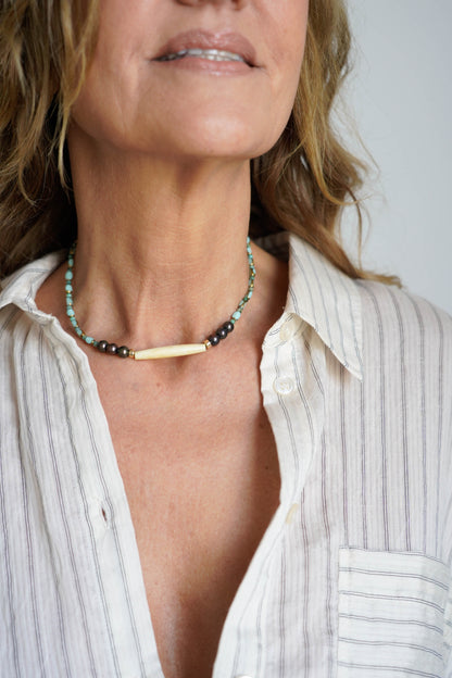 Turquoise Pearl Chain